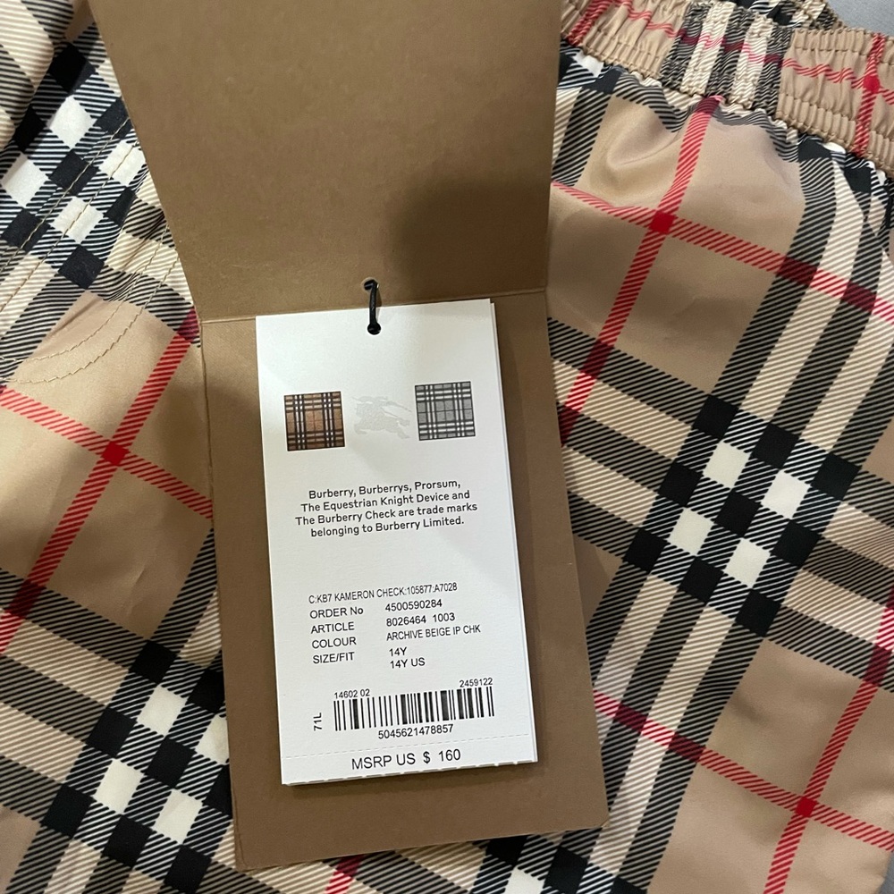 Burberry swim truck boys 14